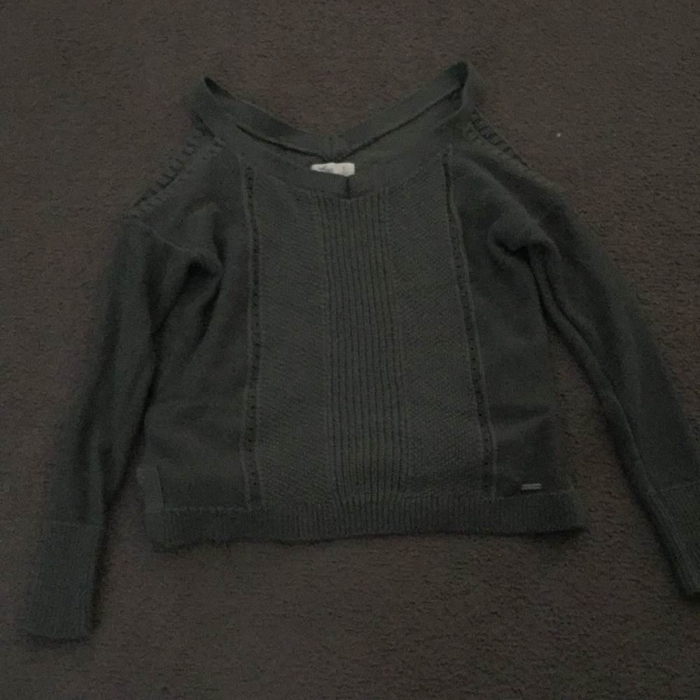 open shoulder sweater